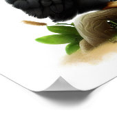 Ein digitales Bild eines Niedlichen, mit Keel-Schr Poster (Ecke)