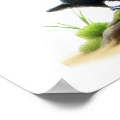 Ein digitales Bild eines Niedlichen, mit Keel-Schr Poster (Ecke)