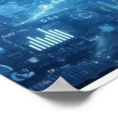 Ein digitales Modell beleuchtet Poster (Ecke)