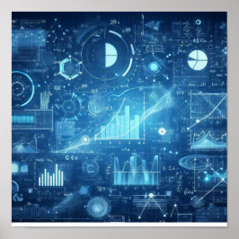 Ein digitales Modell beleuchtet Poster