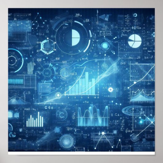 Ein digitales Modell beleuchtet Poster (Vorne)