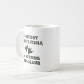 Ein Dinosaurier bekommen Kaffeetasse (Vorderseite Links)