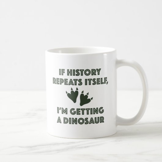 Ein Dinosaurier bekommen Kaffeetasse (Rechts)