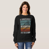 Ein Dinosaurier Ernst für einen Mosasaurus Sweatshirt (Vorne ganz)