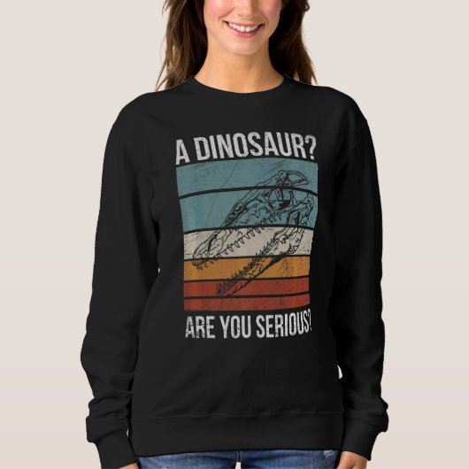 Ein Dinosaurier Ernst für einen Mosasaurus Sweatshirt (Vorderseite)