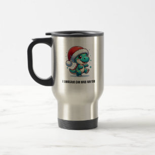 Ein Dinosaurier kann auch Spaß haben! Reisebecher