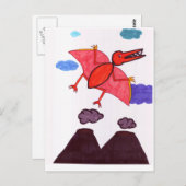 Ein Dinosaurier Postkarte (Vorne/Hinten)