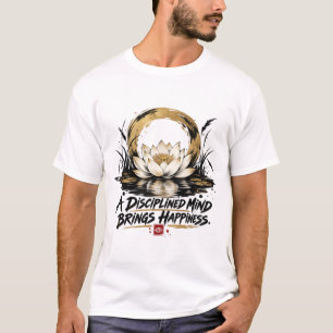 Ein disziplinierter Geist bringt Glück - Lotus T-S T-Shirt