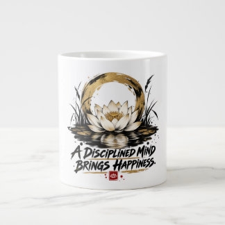 Ein disziplinierter Geist bringt Glück Spezialität Jumbo-Tasse
