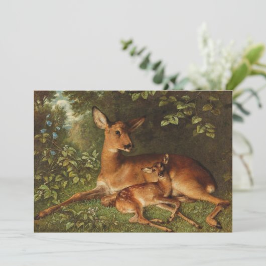 Ein Doe mit Fawn | Carl Schweninger, Jr. (Stehend Vorderseite)