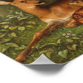 Ein Doe mit Fawn | Carl Schweninger, Jr. Poster (Ecke)