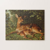 Ein Doe mit Fawn | Carl Schweninger, Jr. Puzzle (Horizontal)