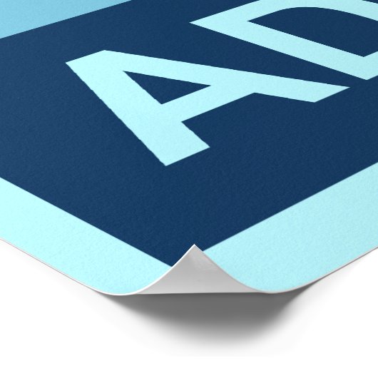 Ein Dog Poster adoptiert (Ecke)