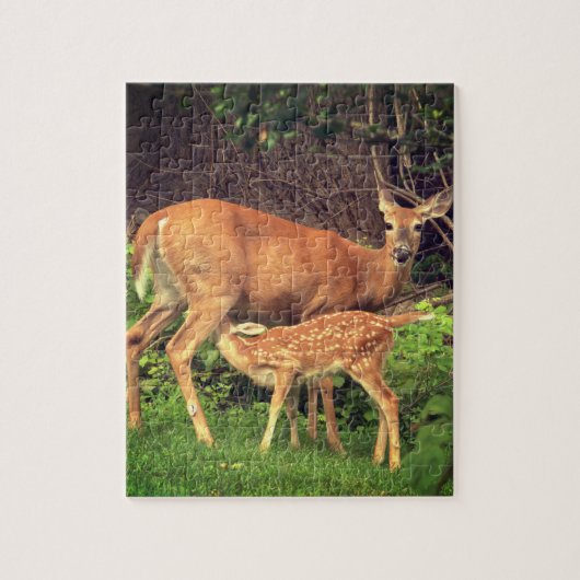 Ein Doh und ihre Fawn Puzzle (Vertikal)