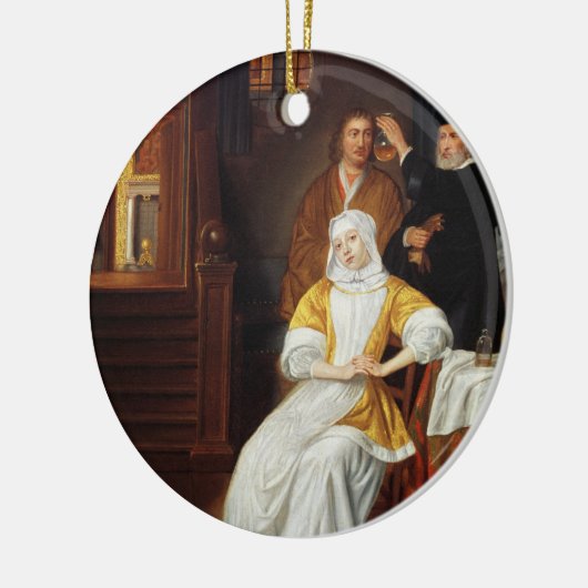 Ein Doktor Visiting eine junge Dame in einem Keramik Ornament (Links)