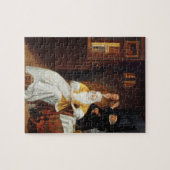 Ein Doktor Visiting eine junge Dame in einem Puzzle (Horizontal)