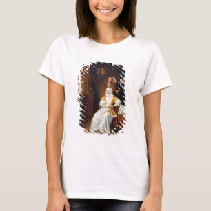 Ein Doktor Visiting eine junge Dame in einem T-Shirt