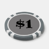 Ein Dollar (Logo) Pokerchips (Einzeln)