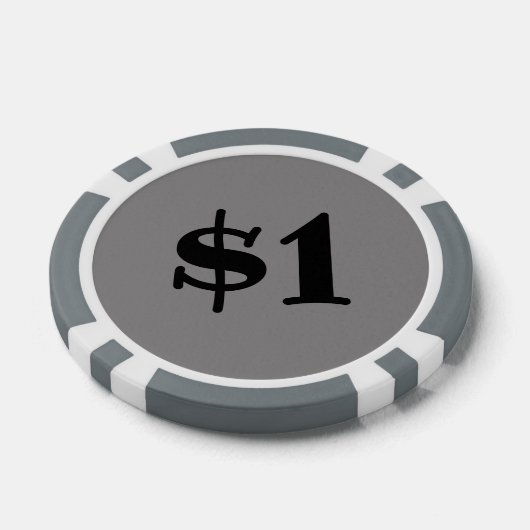 Ein Dollar (Logo) Pokerchips (Einzeln)