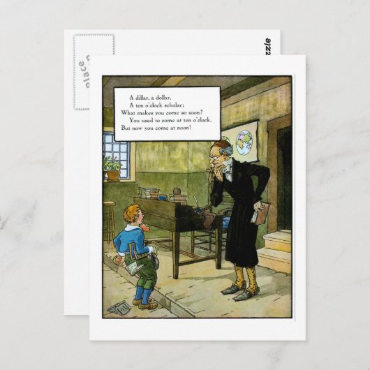 Ein Dollar Postkarte (Vorne/Hinten)