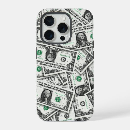 Ein-Dollar-Schein-Muster iPhone Hülle (Rückseite)
