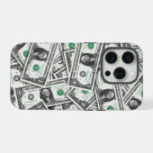 Ein-Dollar-Schein-Muster iPhone Hülle (Rückseite (Horizontal))