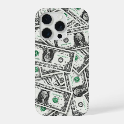 Ein-Dollar-Schein-Muster iPhone Hülle (Rückseite)