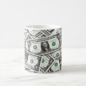 Ein-Dollar-Schein-Muster Kaffeetasse (Mittel)