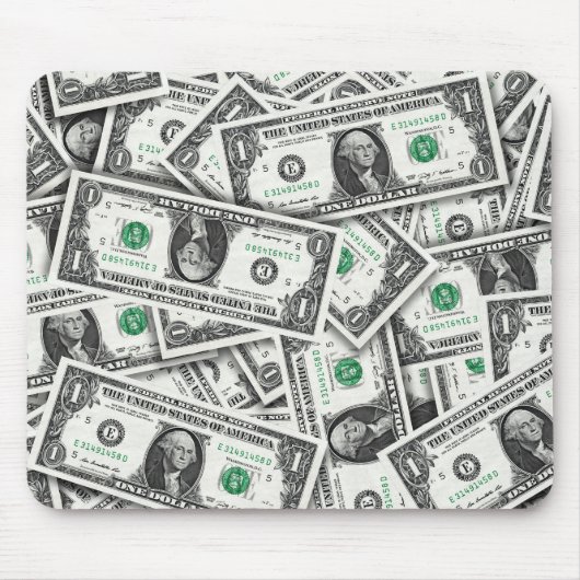 Ein-Dollar-Schein-Muster Mousepad (Vorne)