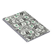Ein-Dollar-Schein-Muster Notizblock (Rechte Seite)