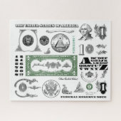 Ein-Dollar-Schein-Muster Puzzle (Horizontal)
