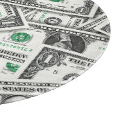 Ein-Dollar-Schein-Muster Schneidebrett (Ecke)