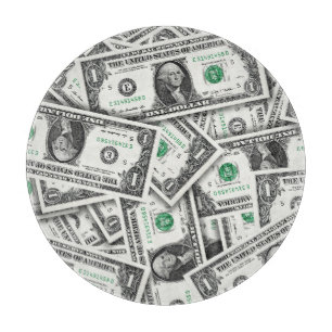 Ein-Dollar-Schein-Muster Schneidebrett
