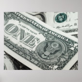 Ein Dollar-Wechselgeld-Macro Nah Poster (Vorne)