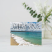 Ein dominikanisches Paradies Postkarte (Stehend Vorderseite)