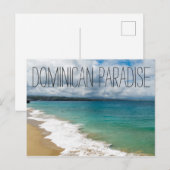 Ein dominikanisches Paradies Postkarte (Vorne/Hinten)