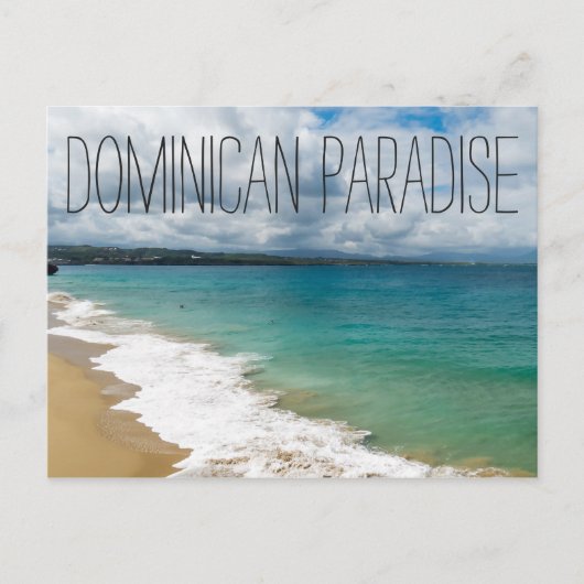 Ein dominikanisches Paradies Postkarte (Vorderseite)