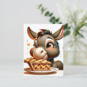 Ein Donkey Steals Pie Postkarte (Stehend Vorderseite)