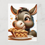 Ein Donkey Steals Pie Postkarte (Vorderseite)