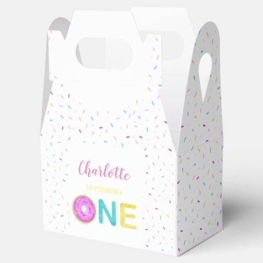 Ein Donuts-Geburtstag Geschenkschachtel (Geöffnet)