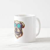 EIN DORABLE D O G MIT SONNENGLASEN KAFFEETASSE (VorderseiteRechts)