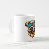 EIN DORABLE D O G MIT SONNENGLASEN KAFFEETASSE (Vorderseite Links)