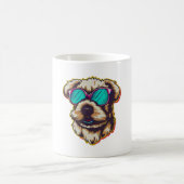EIN DORABLE D O G MIT SONNENGLASEN KAFFEETASSE (Mittel)