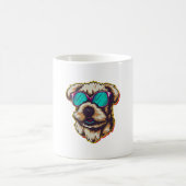 EIN DORABLE D O G MIT SONNENGLASEN KAFFEETASSE (Mittel)