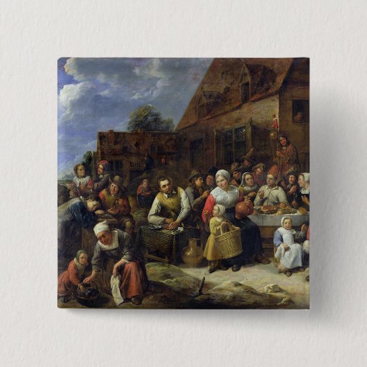 Ein Dorf-Bankett Button (Vorderseite)