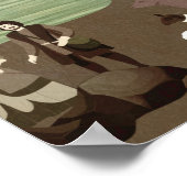 Ein Dorf im Mittelalter Poster (Ecke)