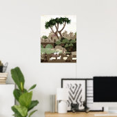 Ein Dorf im Mittelalter Poster (Heimbüro)