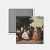 Ein Dorfhochzeitfest Magnet (Vorderseite/Rückseite)