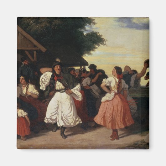 Ein Dorfhochzeitfest Magnet (Vorne)