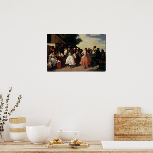 Ein Dorfhochzeitfest Poster (Küche)